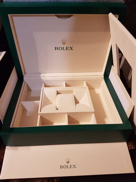 rolex green boxes|empty Rolex box price.